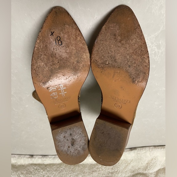 All Saints Tan Suede Jason Boots - Picture 10 of 12